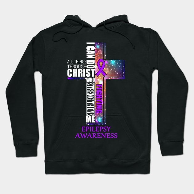 epilepsy Awaneress Support epilepsy Christmas Gifts Hoodie by ThePassion99